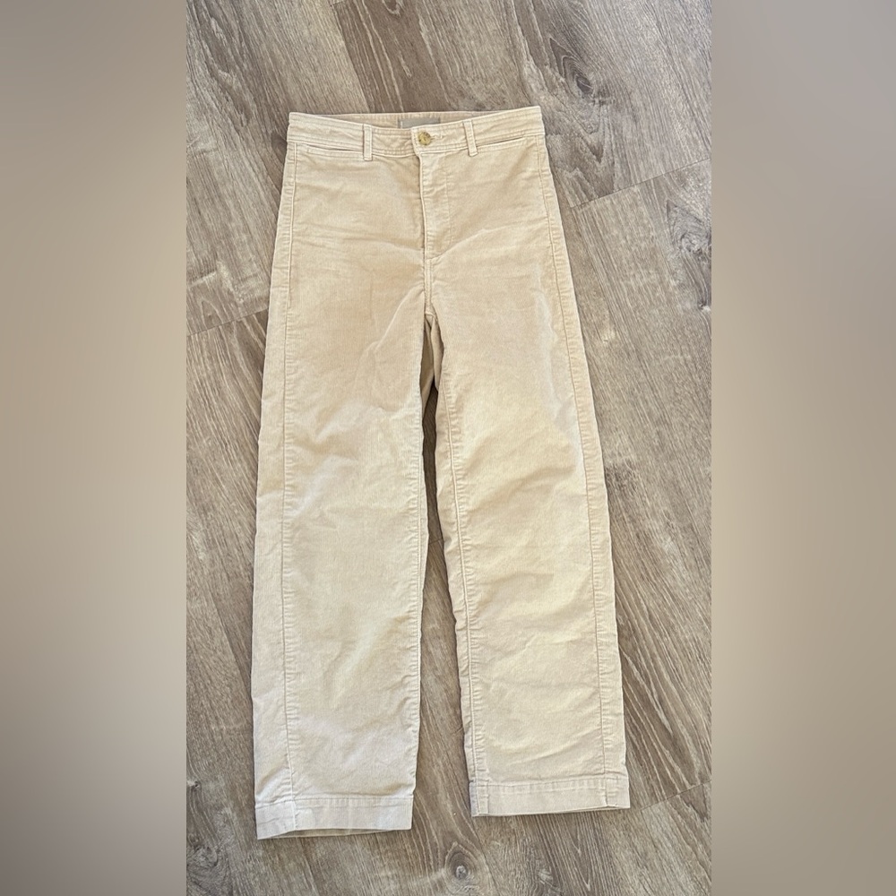Everlane Corduroy Pant High Waist Size 2 cream